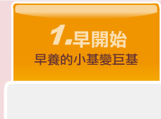 1.早開始 早養的小基變巨基